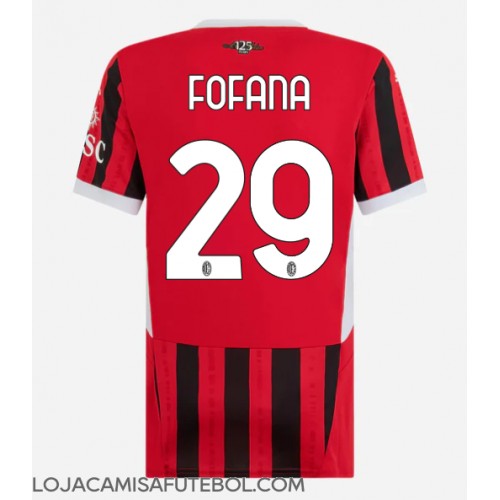 Camisa de Futebol AC Milan Youssouf Fofana #29 Equipamento Principal Mulheres 2024-25 Manga Curta